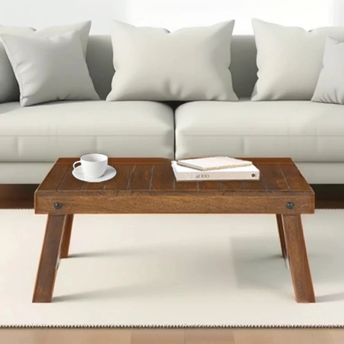 High Rustic Breakfast Table Slatford Solid Wood Rustic Rectangle Breakfast Table – RadiantFurn