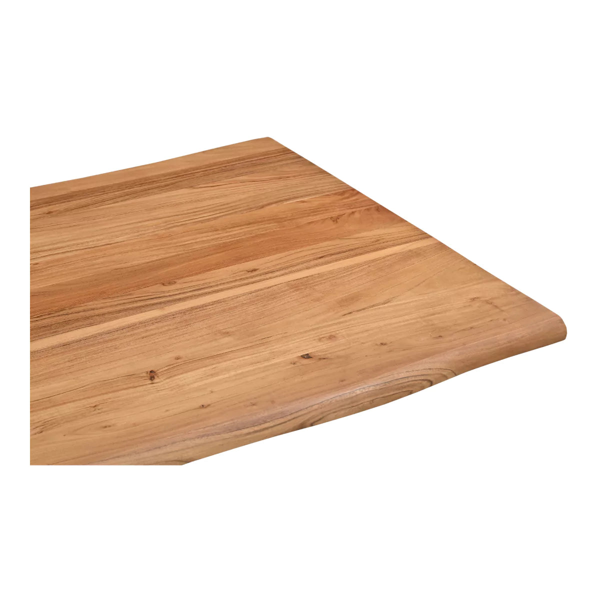 Spireon Solid Wood Rectangle 8 Seater Dining Table With Black Metal Legs