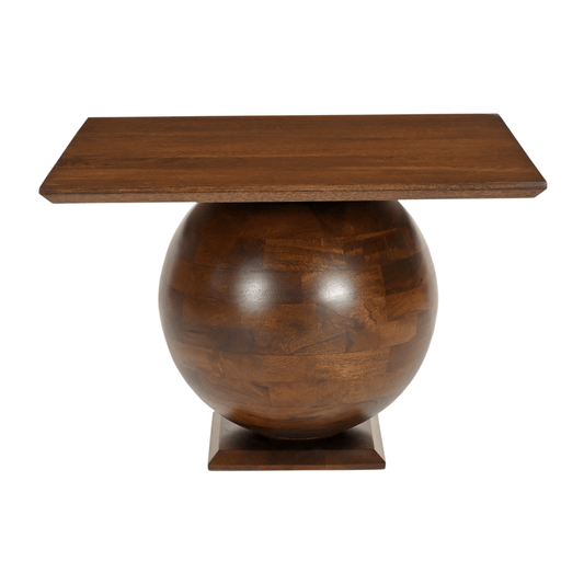 Squaphere Solid Wood Modern Geometric Center Table - RadiantFurn