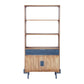 Trilona Bookshelf With Doors - RadiantFurn