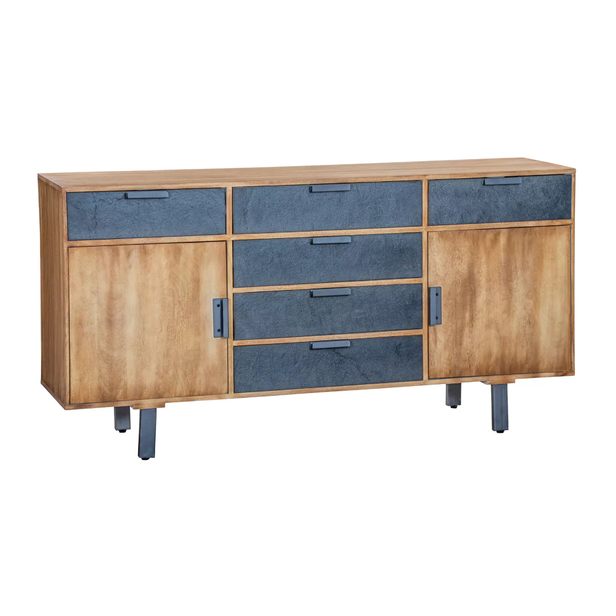 Trilona Sideboard Cabinet With 2 Door & 6 Drawers