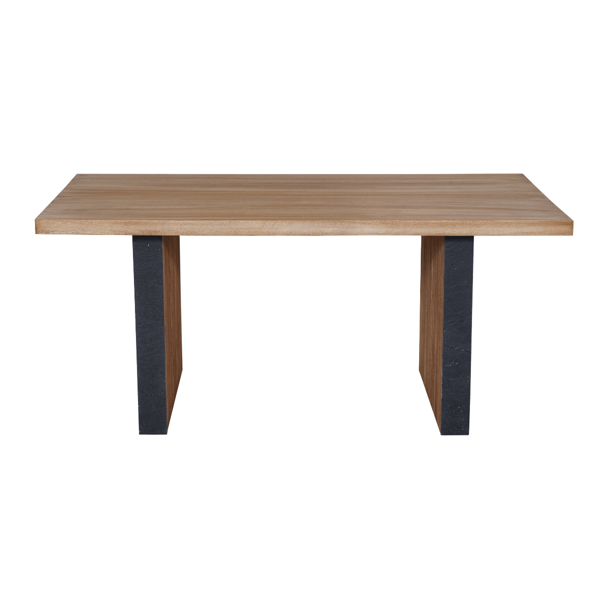 Trilona Solid Wood Modern Rectangle 6 Seater Dining Table