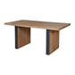 Trilona Solid Wood Modern Rectangle 6 Seater Dining Table