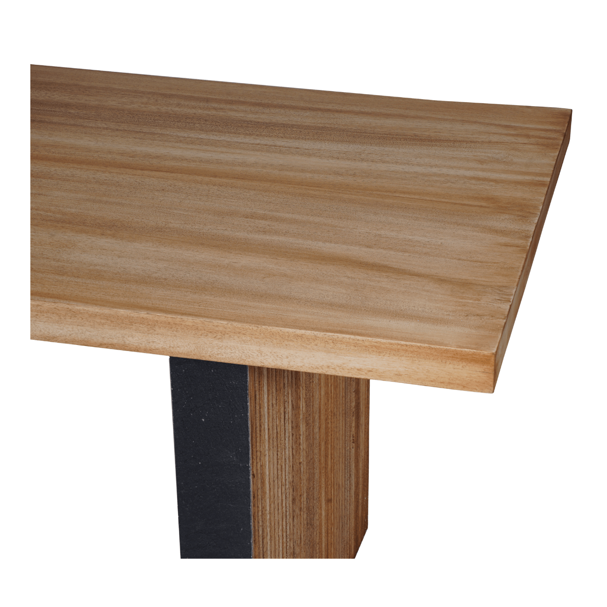 Trilona Solid Wood Modern Rectangle 6 Seater Dining Table
