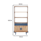 Trilona Bookshelf With Doors - RadiantFurn