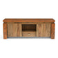 Twonique Solid Wood Rustic TV Unit With Storage - RadiantFurn