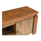 Twonique Solid Wood Rustic TV Unit With Storage - RadiantFurn