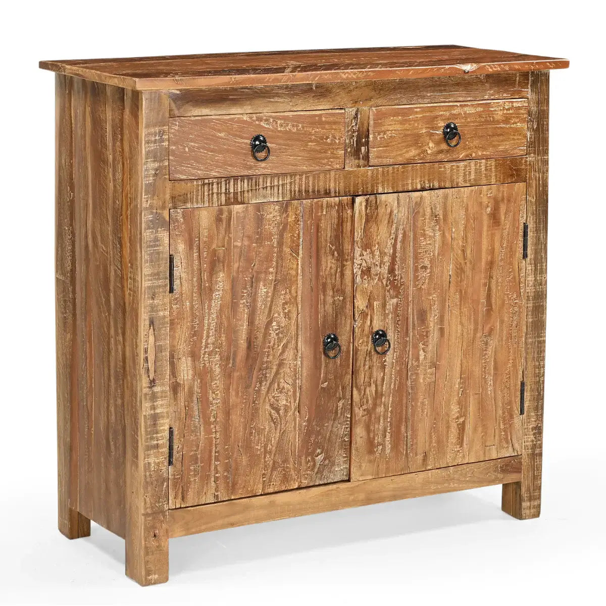 Varenthia Neem Wood 2 Door and 2 Drawer Small Sideboard.