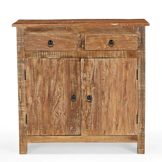 Varenthia Neem Wood 2 Door and 2 Drawer Small Sideboard.