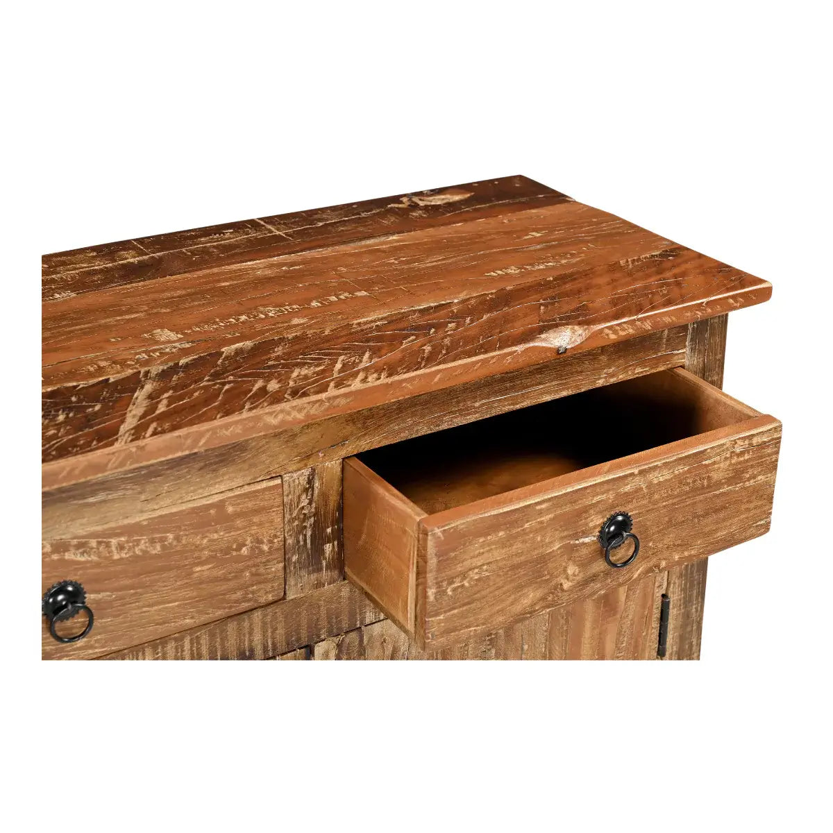 Varenthia Neem Wood 2 Door and 2 Drawer Small Sideboard.