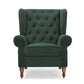 Velviora Timeless Tufted Wingback Armchair