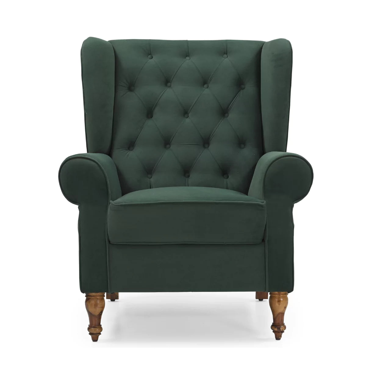 Velviora Timeless Tufted Wingback Armchair