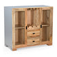 Vitrine Solid Wood Contemporary Glass Door Bar Cabinet - RadiantFurn