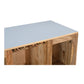 Vitrine Solid Wood Contemporary Glass Door Bar Cabinet - RadiantFurn