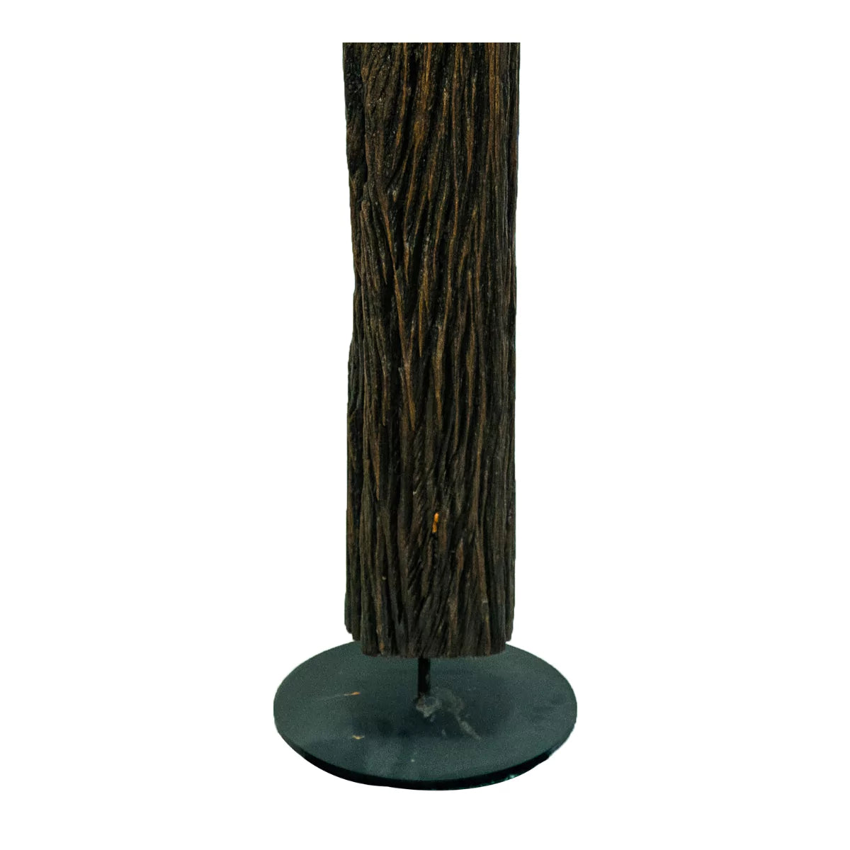 Woodspire Nature-Inspired Wooden Floor Lamp With Bulb (Without Shade).